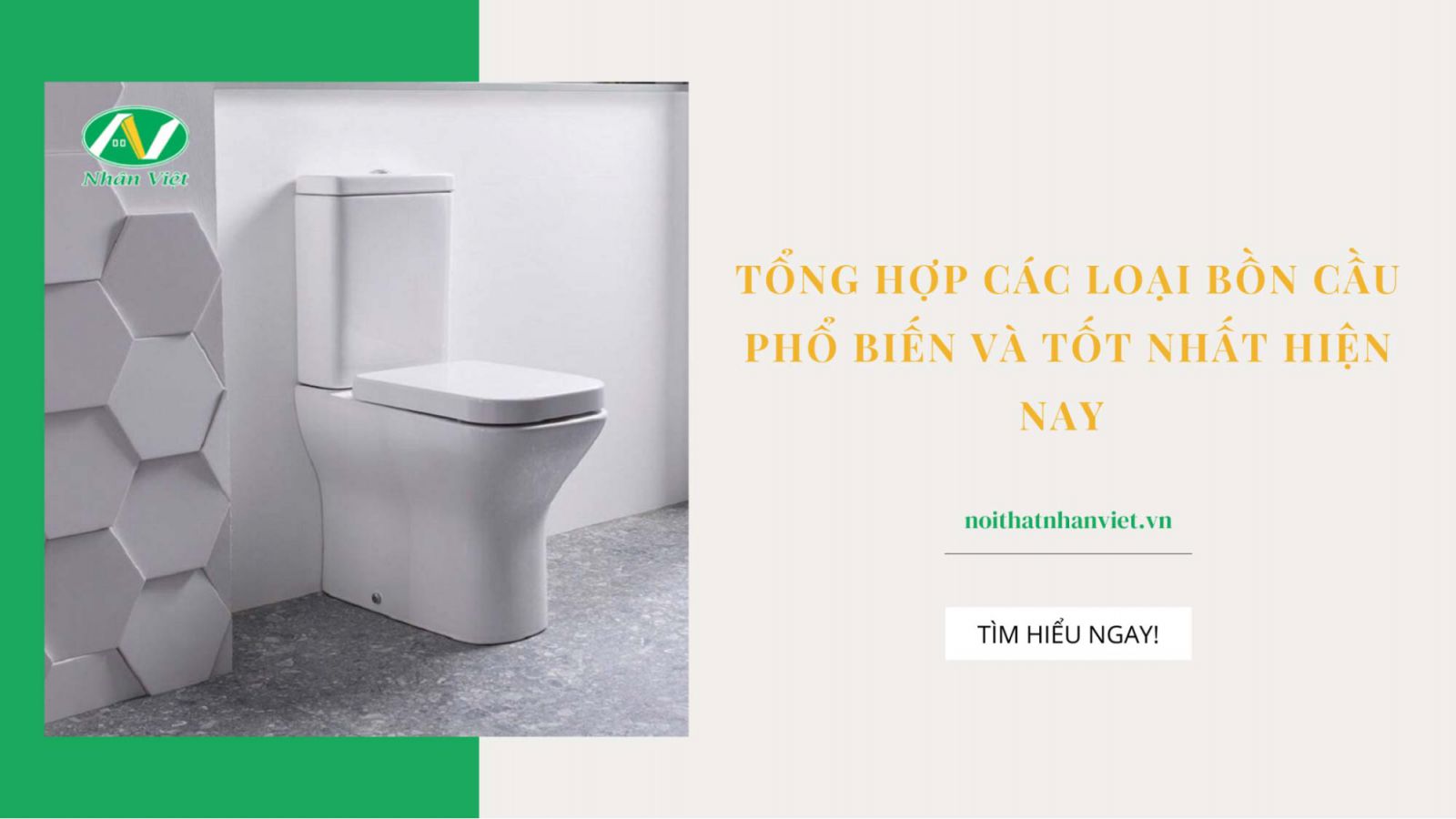 Nhân Việt tổng hợp các loại bồn cầu phổ biến hiện nay 