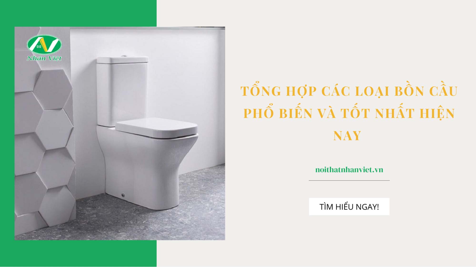 Tổng hợp các loại bồn cầu phổ biến và tốt nhất hiện nay