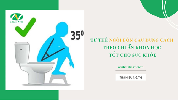 Tư thế ngồi bồn cầu đúng cách theo chuẩn khoa học