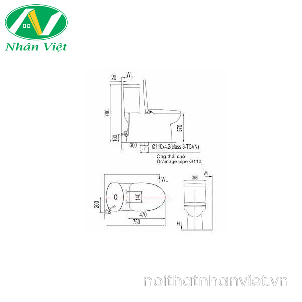 Bồn cầu American Standard VF-2719S hai khối nắp rửa cơ-0