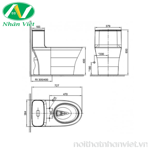 Bồn cầu American Standard WP-2131 treo tường-0