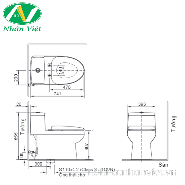 Bồn cầu Inax AC-939/CW-H17VN một khối nắp rửa điện tử-0