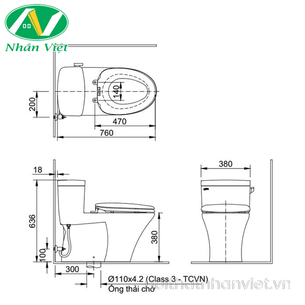 Bồn cầu Inax AC-991R/CW-KB22AVN một khối nắp rửa điện tử-0