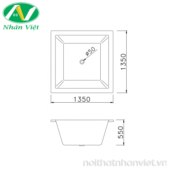 Bồn tắm CAESAR AT7135 xây 1.4m-0