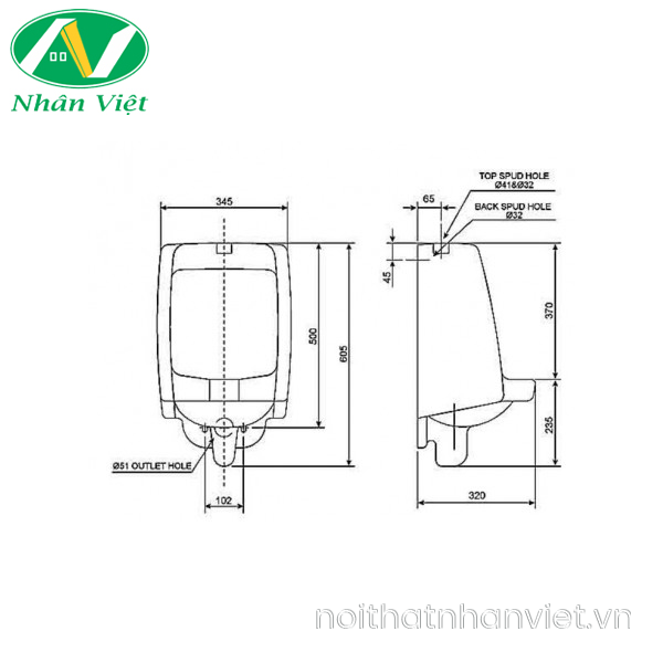 Bồn tiểu AMERICAN STANDARD VF-6401-0