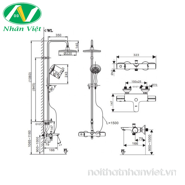 Sen cây Inax BFV-3415T nhiệt độ-0