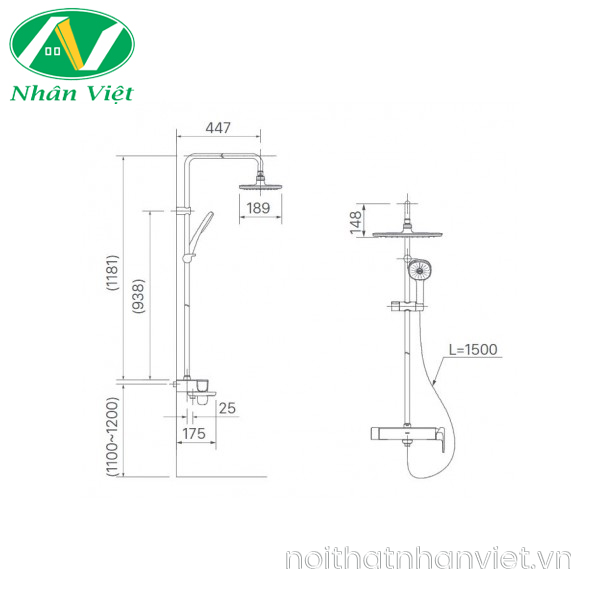 Sen cây Inax BFV-635S nóng lạnh-0