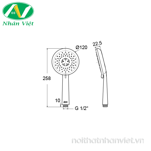 Tay sen American Standard A-6099-GR-HS màu xám-0