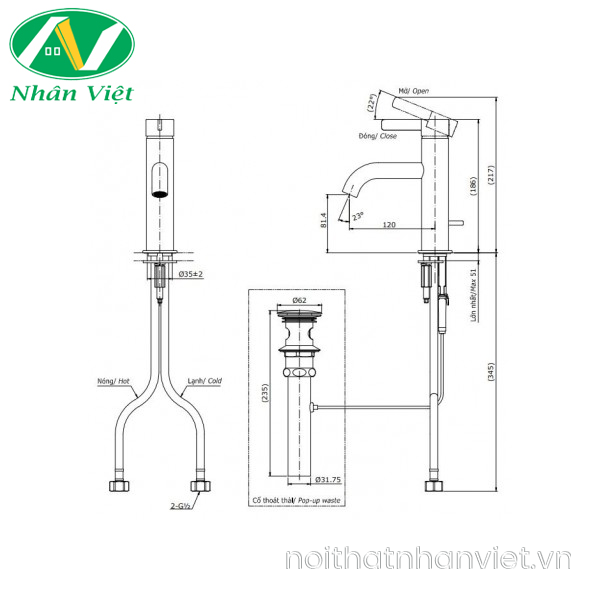 Vòi lavabo Toto TLG11301V nóng lạnh-0