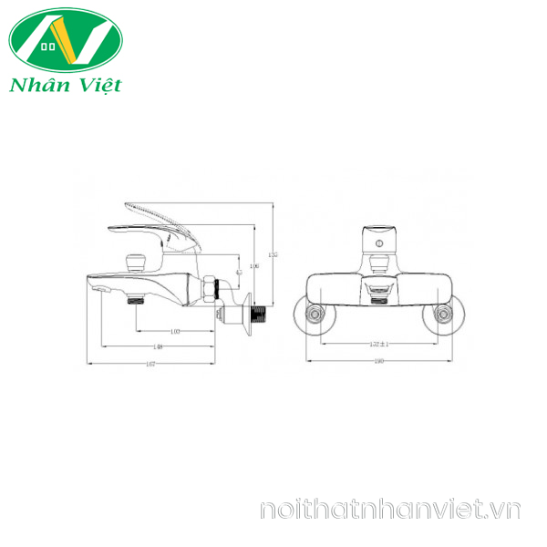 Vòi sen tắm CAESAR S563C nóng lạnh 3 chế độ-0