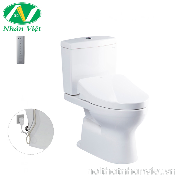 Bồn cầu Toto CS320DRW11 hai khối nắp rửa điện tử tự động đóng mở