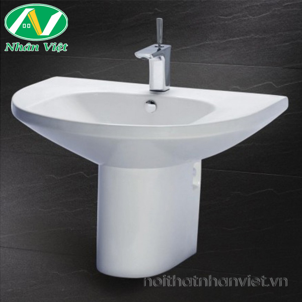 Chậu lavabo Caesar LF2270 treo tường-0