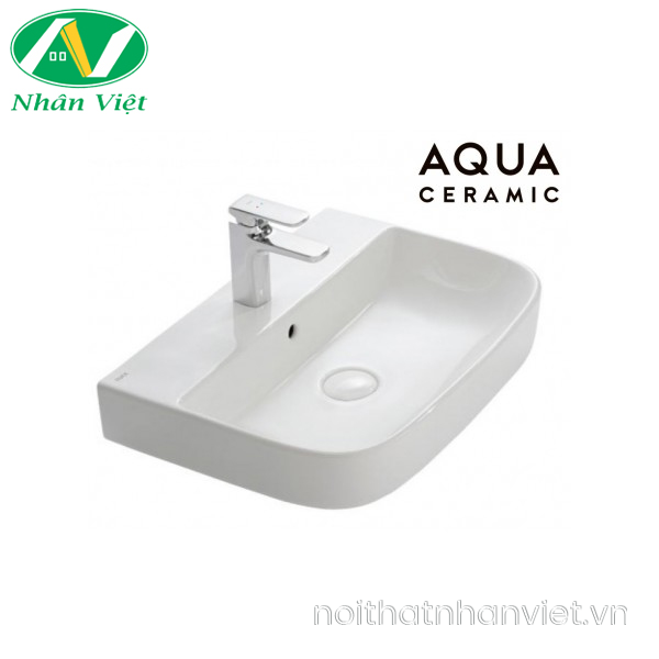 Bản vẽ kỹ thuật chậu lavabo Inax AL-632V đặt bàn AquaCeramic