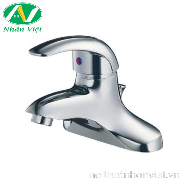 Vòi lavabo Caesar B152CP nóng lạnh bộ xả ty nhựa