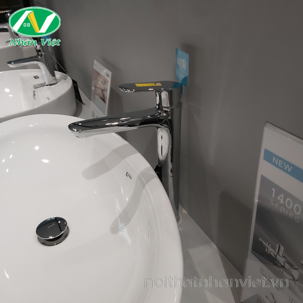 Vòi lavabo Inax LFV-1402SH nóng lạnh thân cao-1