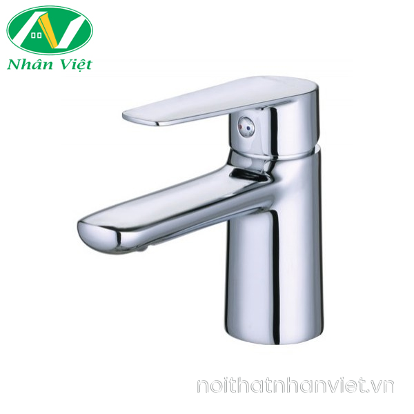 Vòi lavabo Caesar B380CU nóng lạnh bộ xả nhấn nhựa