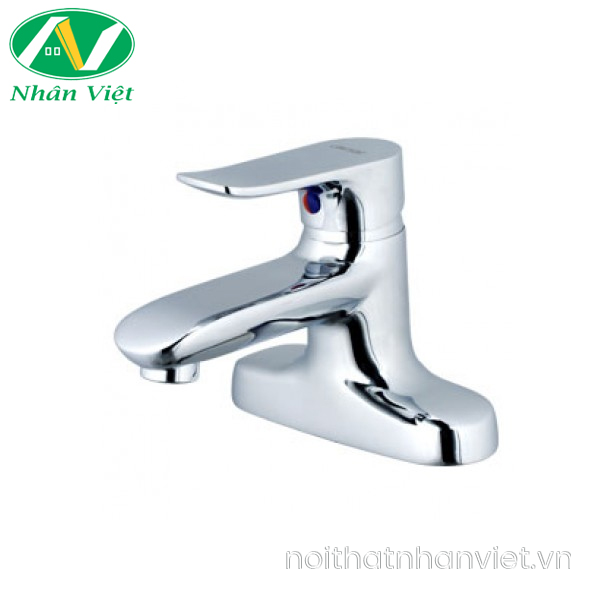 Vòi lavabo Caesar B492CU nóng lạnh xả nhấn nhựa