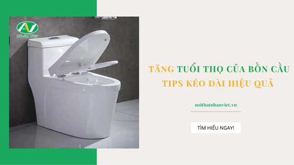 Nhân Việt chia sẻ cách tăng tuổi thọ của bồn cầu hiệu quả